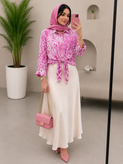 شومیز گره ای پلنگی
