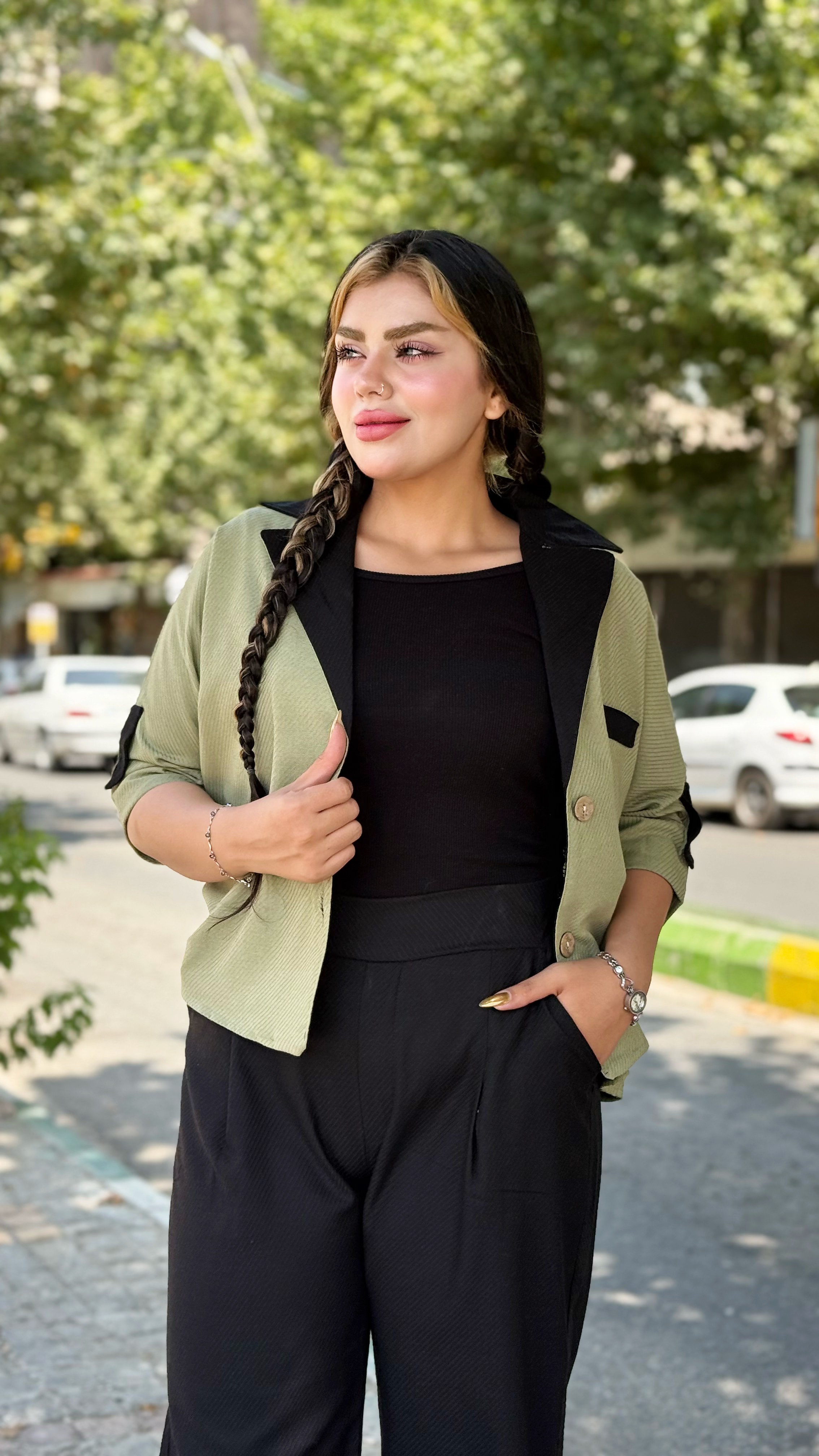 ست کت و شلوار ترکیبی