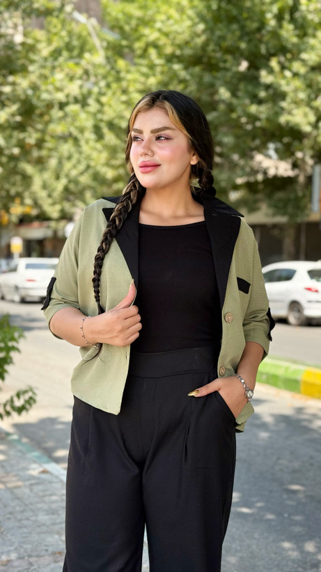 ست کت و شلوار ترکیبی