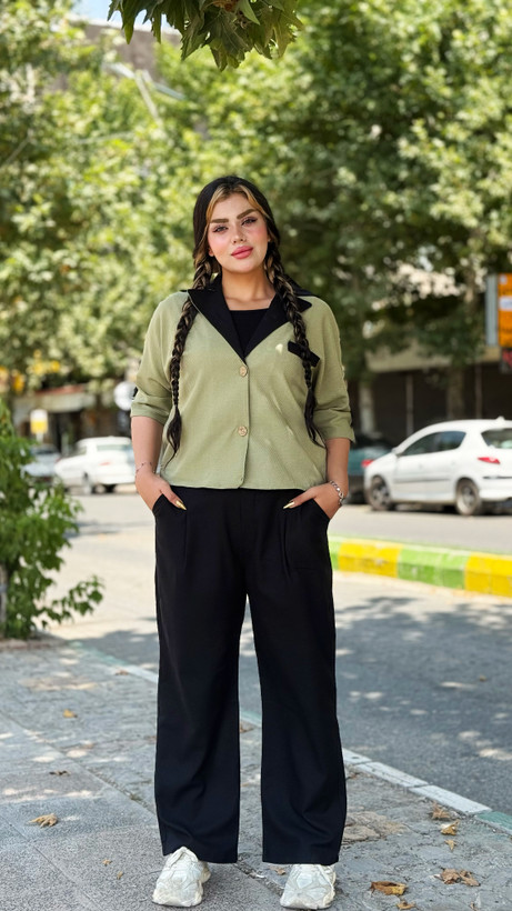 ست کت و شلوار ترکیبی