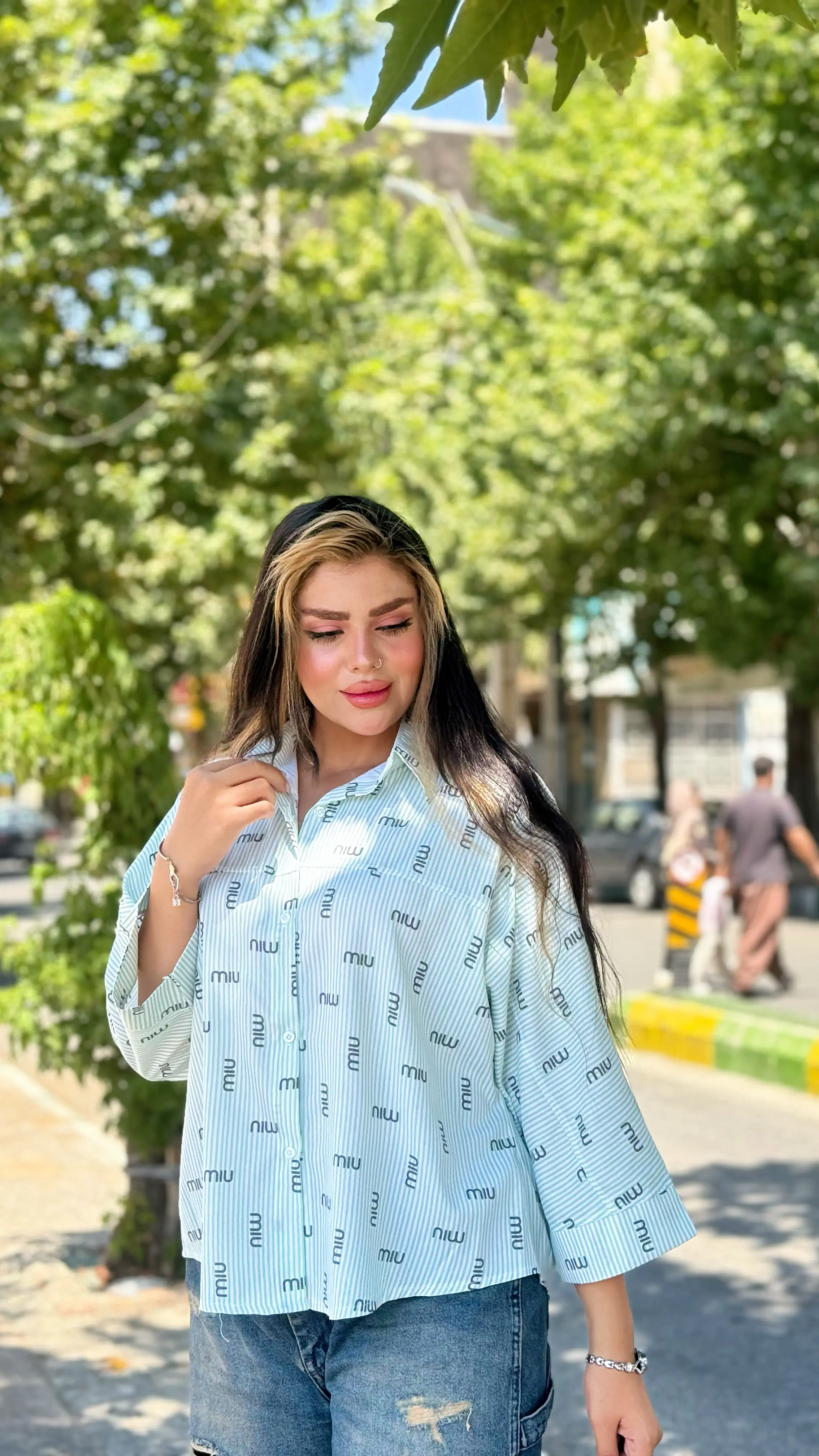 شومیز باکسی رارا میو میو